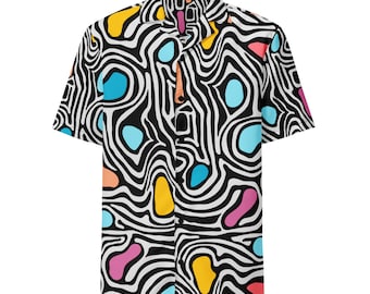 Button Front Shirt, Short Sleeve Shirt, Work Shirt, Summer Shirt, Lightweight Fabric, Cool and Breathable
