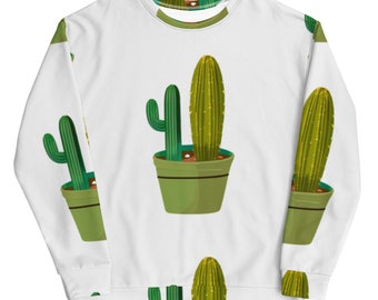 Sweat cactus confortable, pull Desert Vibes, imprimé nature, joli cadeau pour elle, haut bohème