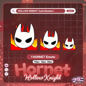 Gesto animado de Hornet: Insignia de Twitch/Discord de Hollow Knight: Furia (descarga digital)