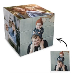 Custom Rubik’s Cube - Personalized Photo Puzzle - Unique Photo Gift for Memories