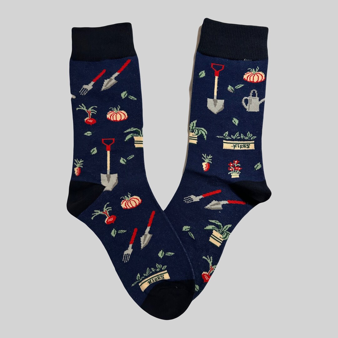 GARDENING Printed Socks, Novelty, Stocking Filler, Funny Socks, Present