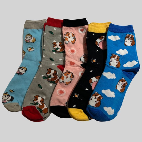 GUINEA PIG Printed Socks, Novelty, Stocking Filler, Funny Socks, Present, Gift, , Pet, Hamster, Animal, Squeak, Pigs, Piggies, Small