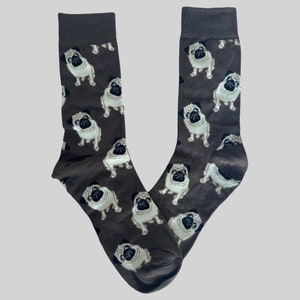 PUG Printed Socks, Novelty, Stocking Filler, Funny Socks, Present, Gift, Animal, Pet, Dog, Pet Owner, Puppy, Dog Mum, Dog Dad