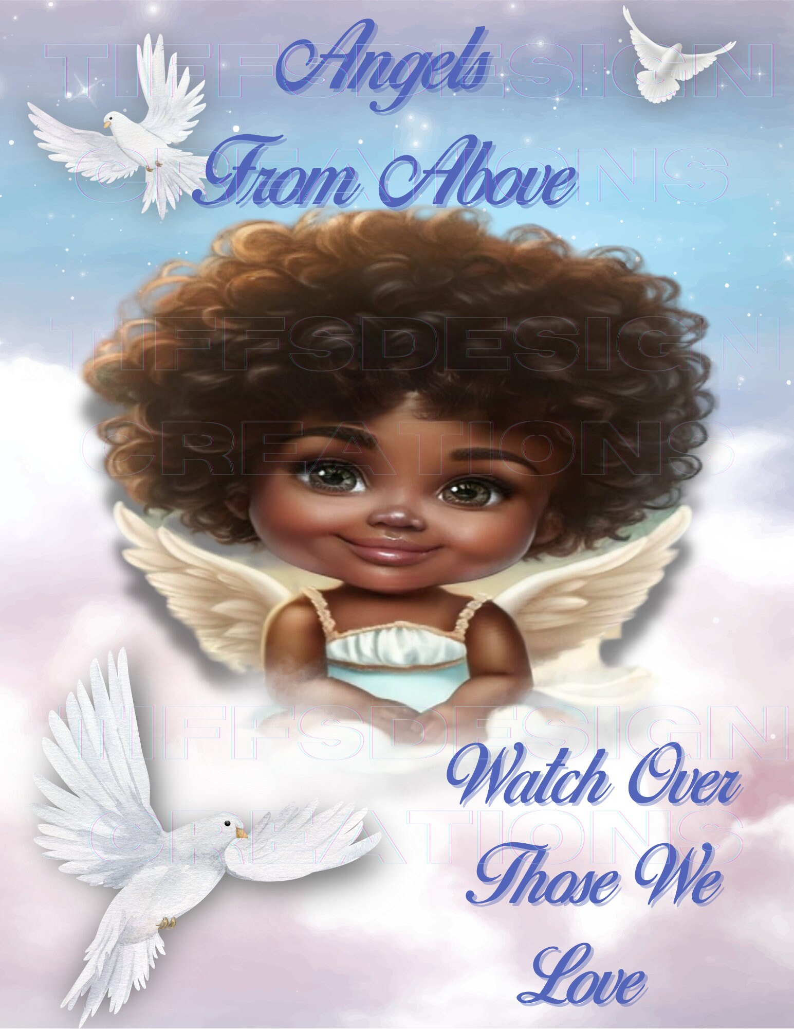 Black Baby Boy Angels In Heaven