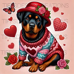私の犬は私のバレンタイン 面白い犬のPNG ペット愛好家Tシャツ デジタルダウンロード 昇華デザイン 透明な背景 レトロファーママ クリカット