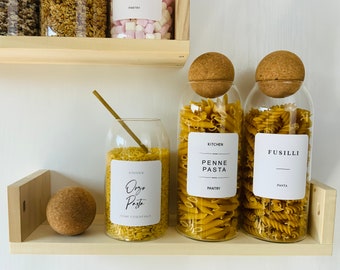 Glass Jars with Bamboo Lids – Pepper + Vetiver