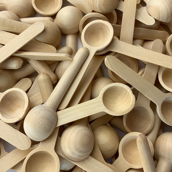 Mini Wooden Spoons Etsy