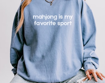 Mahjong-Sweatshirt, Mahjong-Geschenk, perfekt für Spieleabende, Mahjong-Geschenk, Mahjong ist mein Sport, lustiges Mahjong-Geschenk, Mahjong-Shirt