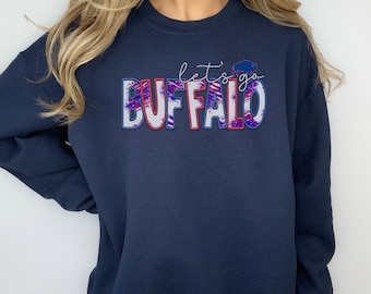 Lets Go Buffalo Sweatshirt, Buffalo  sweatshirt, Lets go Buffalo sweatshirt, game day sweatshirt, Buffalo football sweatshirt, Buffalo shirt