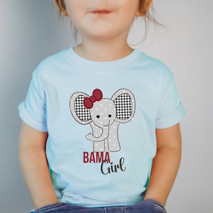 Camisa de Alabama, camisa de niño de Alabama, camisa de bebé de Alabama, camisa de bebé de Alabama, camiseta de bebé de Alabama, regalos de Alabama, camisa de Bama, camisa de Bama para niña