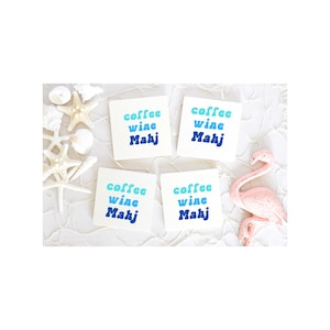 Mahjong Coaster, mahjong coasters, mahjong gifts, mahj coasters, Mahj gifts, coffee, mahj, wine coaster, hostess gift, mahjong player gift