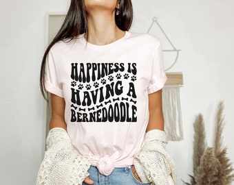 Bernedoodle Short Sleeve Tee, Bernedoodle Tshirt, Bernedoodle shirt, Bernedoodle Tee, Bernedoodle dog mom shirt, Beenadoodle gift, dog mom