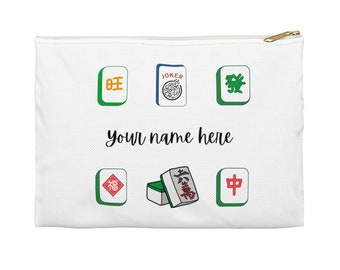 Personalized mahjong bag, custom mahjong bag, monogram mahjong bag, mahjong gifts, mahjong pouch, mahjong purse, mahjong bag