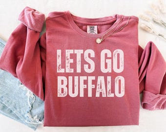 Buffalo Sweatshirt, Unisex sweatshirt, Game Day Apparel, Sports Fan, Cozy, lets go Buffalo, Buffalo gifts, Buffalo football, Buffalo gifts