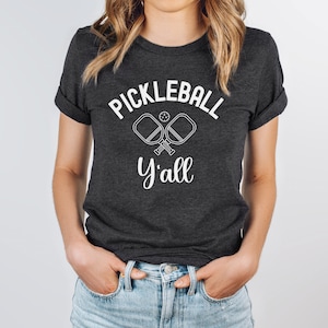 Camisa Pickleball, camisa Pickleball Yall, camisa Pickleball feminina, camiseta Pickleball Yall, camiseta Pickleball, roupa de Pickleball, camisa pickleball