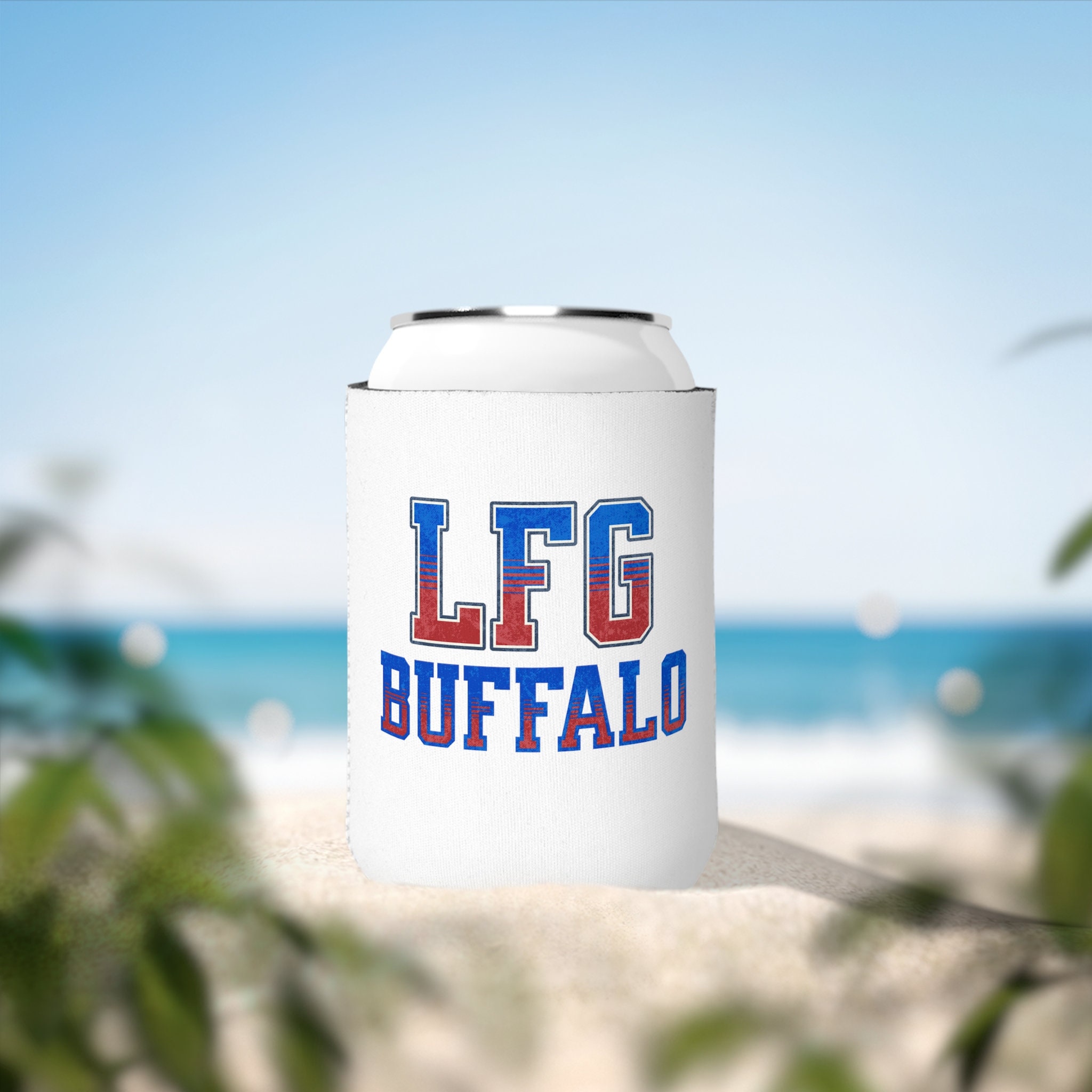 Buffalo football Can Cooler Sleeve,  Buffalo cooler sleeve, Buffalo gift, Buffalo football gift, Lets Go Buffalo, Buffalo can holder