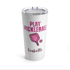Individueller Pickleball Becher, personalisierter Becher, personalisierter Becher, Pickleball Geschenk, Pickleball merch
