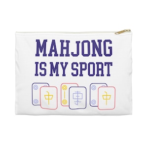 Mahjong-Themed Accessory Pouch, mahjong card holder, mahjong pouch, mahjong purse, mahj gift, Mah jongg gift, Mah jongg bag