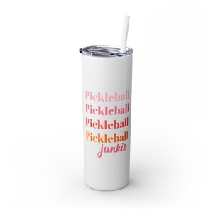 Pickleball tumbler, personalized pickleball tumbler, custom pickleball gift, pickleball tumbler, pickleball gift