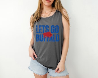 Buffalo Tank Top, Komfort Farben Tank Top, Lets Go Buffalo Tank, Lets Go Buffalo T-Shirt, Buffalo Football Shirt, Buffalo Football Tank Top
