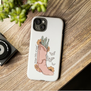 Cowgirl phone case, cowgirl Tough Cases, cowboy boots phone case, pink cowboy phone case, cowgirl iphone 15 case, aesthetic phone case