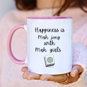 Mahjong mug,  Mahjong with mah girls Coffee Mug, funny mahjong mug, mahjong gift mug, humorous mahjong mug, mahjong gift, mahjong coffee mug