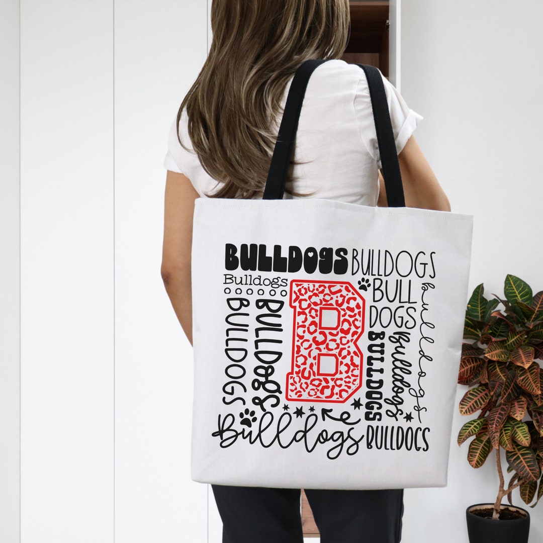 Bulldogs Tote Bag AOP, Tote Bag, Bulldogs Fan Tote, Fan