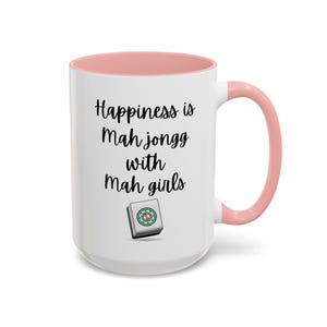 mahjong mug, mah jongg with mah girls mug, mahjong gifts, group gifts, group mahjong, girls mug