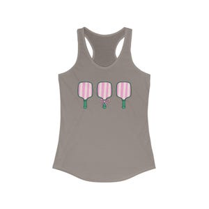 regata de pickleball, camiseta de pickleball preppy, camiseta de pickleball preppy, laços de pickleball, regata feminina estilo nadador, camiseta de pickleball feminina imagem 5