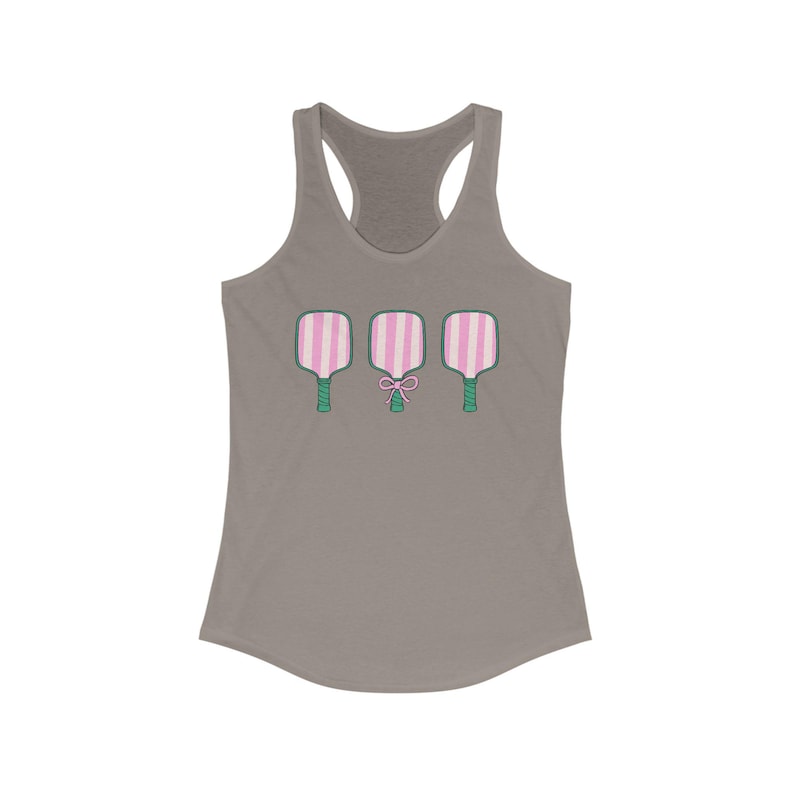 regata de pickleball, camiseta de pickleball preppy, camiseta de pickleball preppy, laços de pickleball, regata feminina estilo nadador, camiseta de pickleball feminina imagem 5