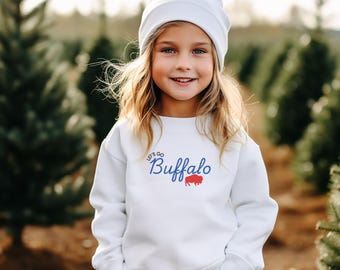 Lets go Buffalo sweatshirt, Buffalo football sweatshirt, Buffalo fan sweatshirt, kids Buffalo sweatshirt, child Buffalo sweatshirt