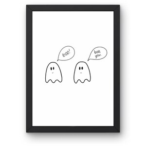 Halloween Art; Ghosts; Funny Art; Wall Art; Summerween