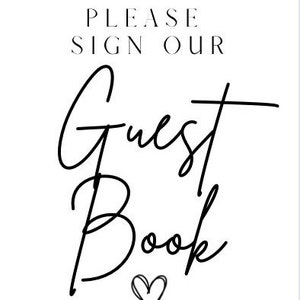 Editable Guest Book Sign - Etsy