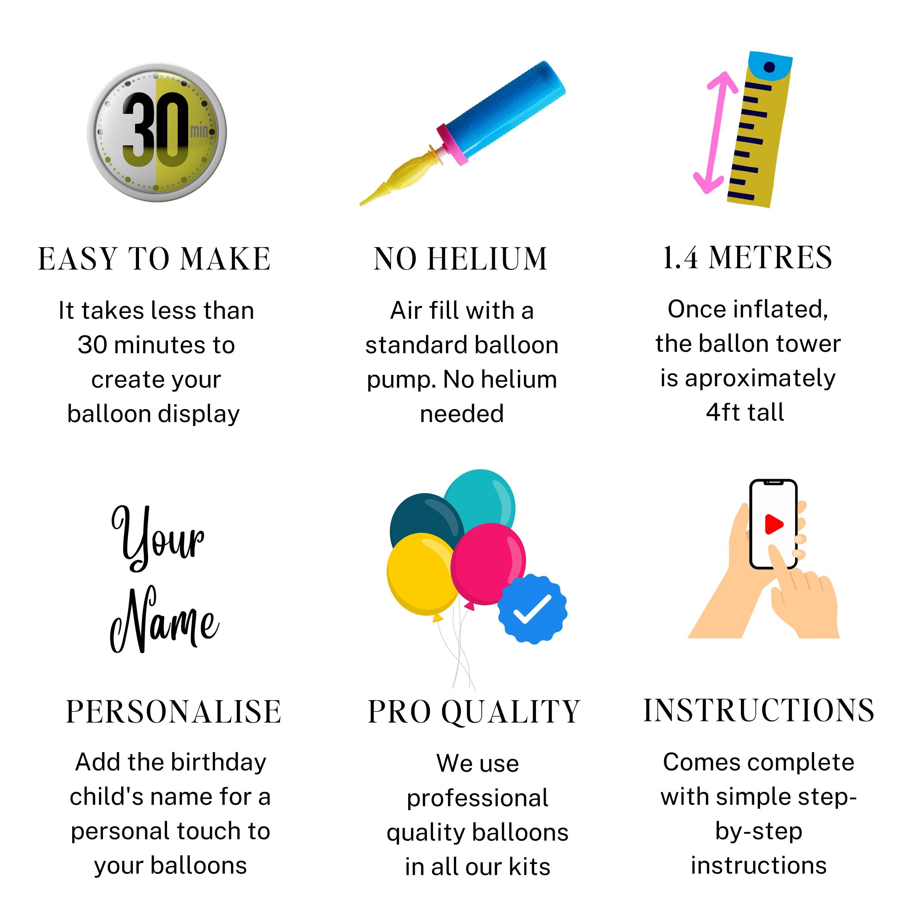 DIY Large Bluey Personalised Balloon Sculpture Kit