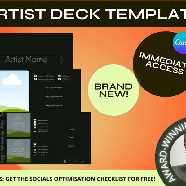Music Artist Epk Template Etsy Music Artist Epk Template Etsy