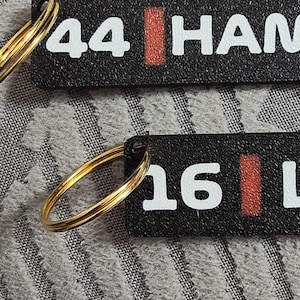 Charles Leclerc Lewis Hamilton Ferrari F1 Keychain Set | Formula 1 Gift 2025 | Ferrari Racing Merchandise | Free UK Shipping