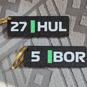 Kick Sauber F1 Driver Team Keychain Set – Nico Hülkenberg & Gabriel Bortoleto | F1 Gift for Motorsport Fans Free Uk Postage