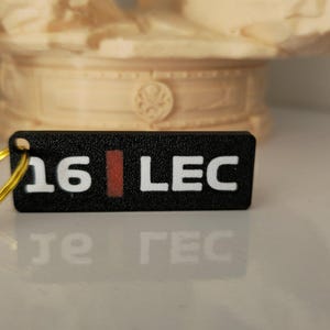 Ferrari F1 Driver Keychain– Charles Leclerc  | F1 Gift for Motorsport Fans Free Uk Postage