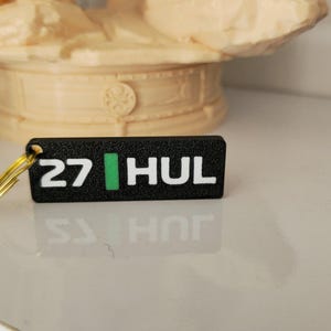 Kick Sauber F1 Driver Keychain– Nico Hülkenberg  | F1 Gift for Motorsport Fans Free Uk Postage