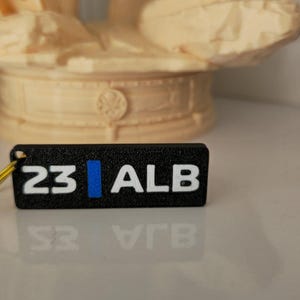 Williams F1 Driver Keychain  – Alexander Albon | F1 Gift for Motorsport Fans Free Uk Postage