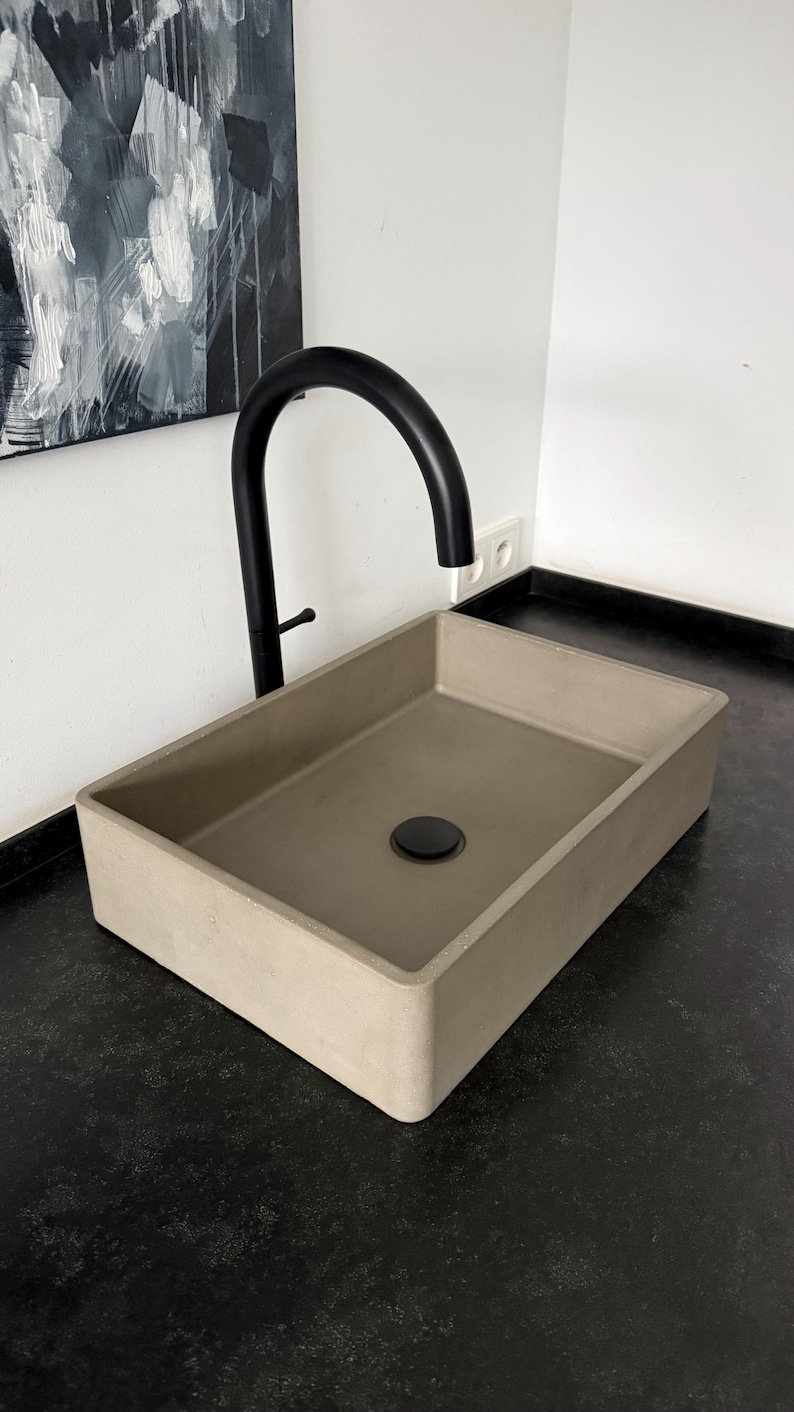 Concrete Sink Handmade Bathroom Basin Photo Inspiration