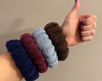 Plastic Free Knit Scrunchie Hair Tie