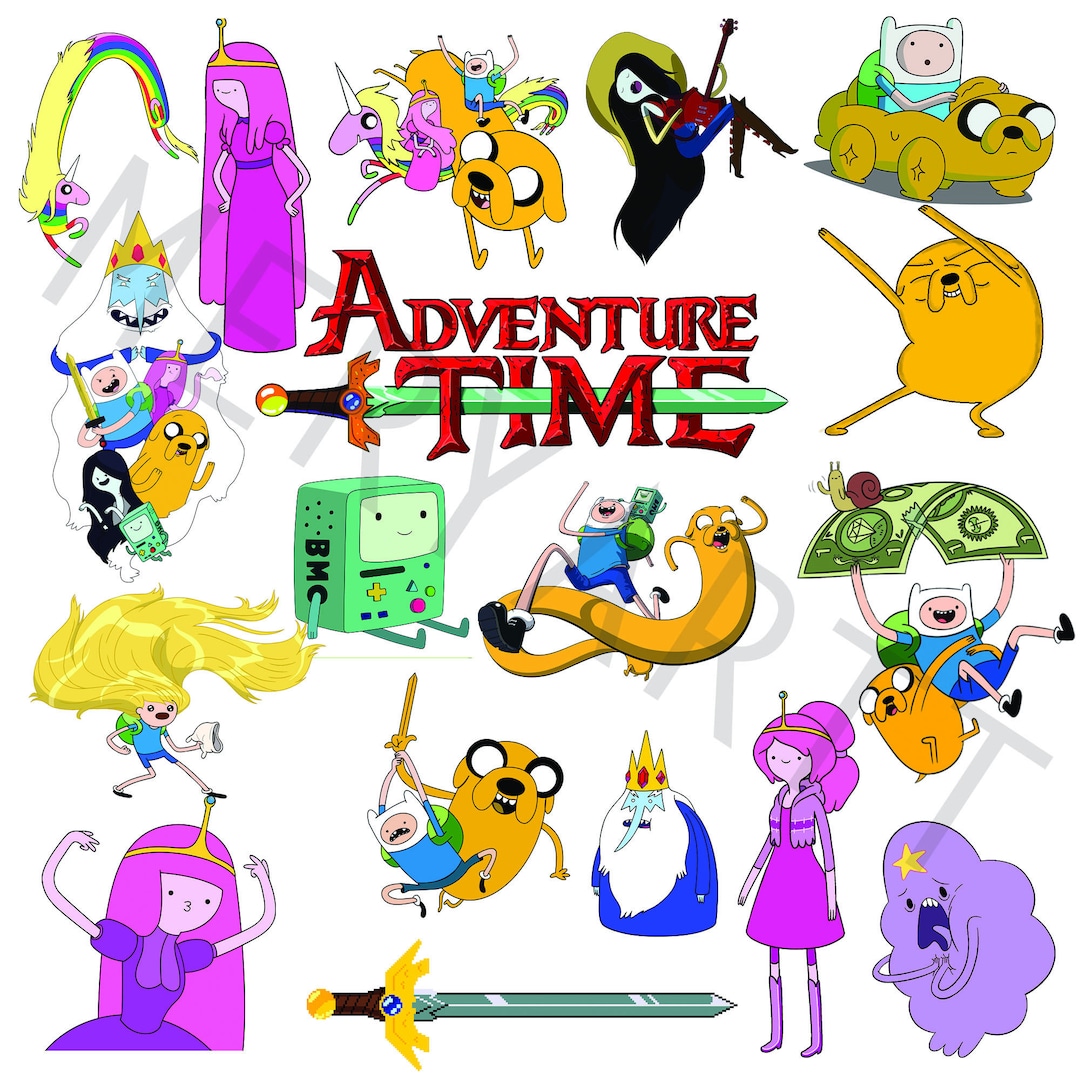 Adventure-time SVG PNG-PDF Set of 33 Adventure Time Digital - Etsy