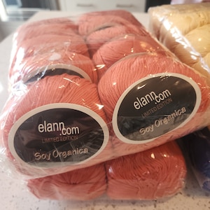 Seltene Elann.com Soya Bio-Garn - Ausverkauft Seide und Baumwollmischung