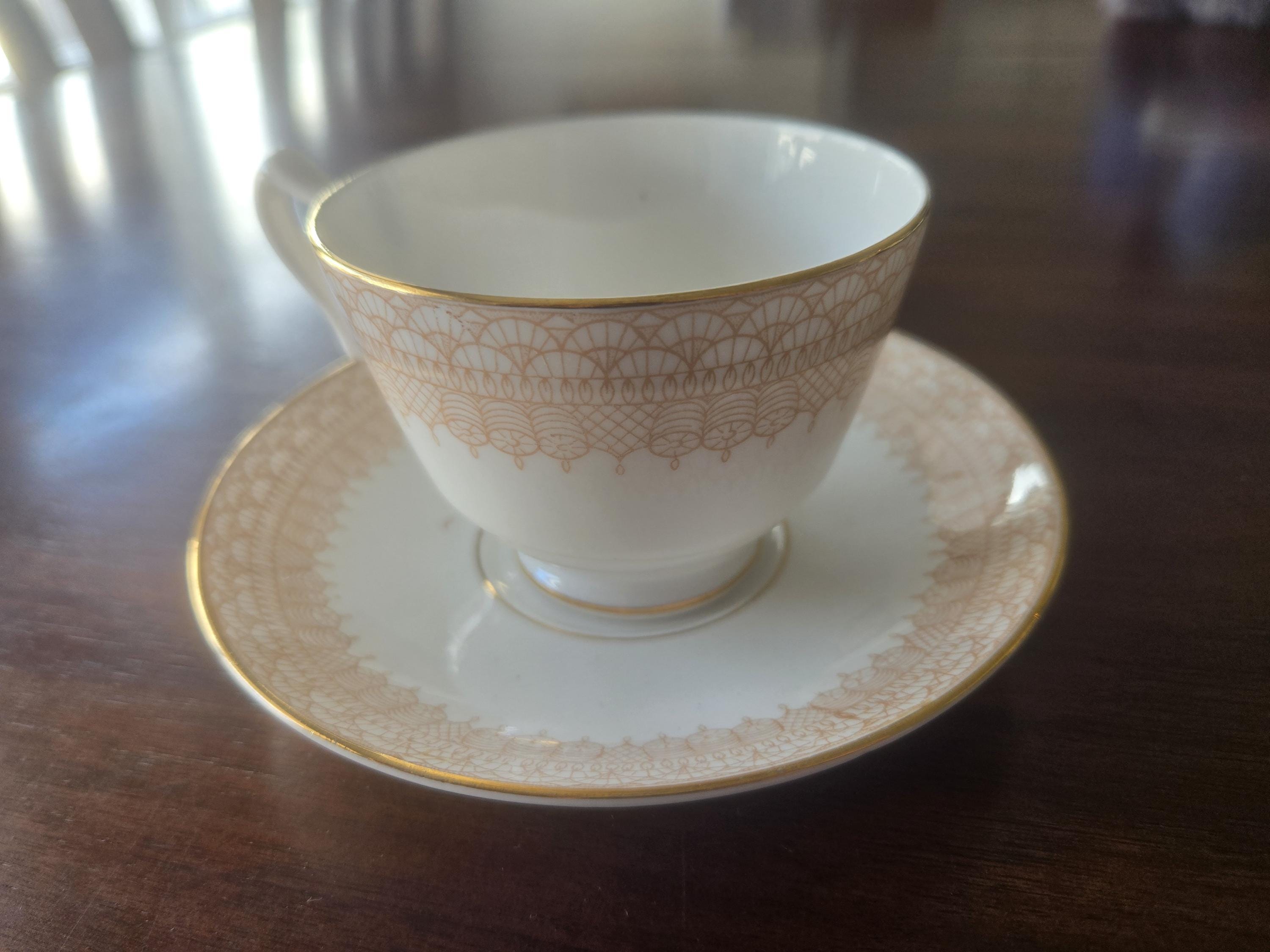 Crown Staffordshire Cup and Saucer - Etsy