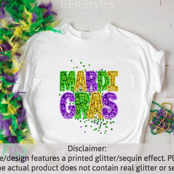 Mardi Gras Sequin Duck Tee main image 1