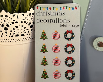 Christmas Decorations Savings Tracker