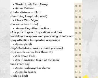 Seizure Precautions Checklist