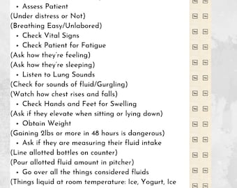 CHF/Congested Heart Failure Assess