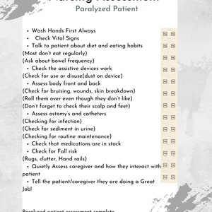 Paralyzed Patient Assessment